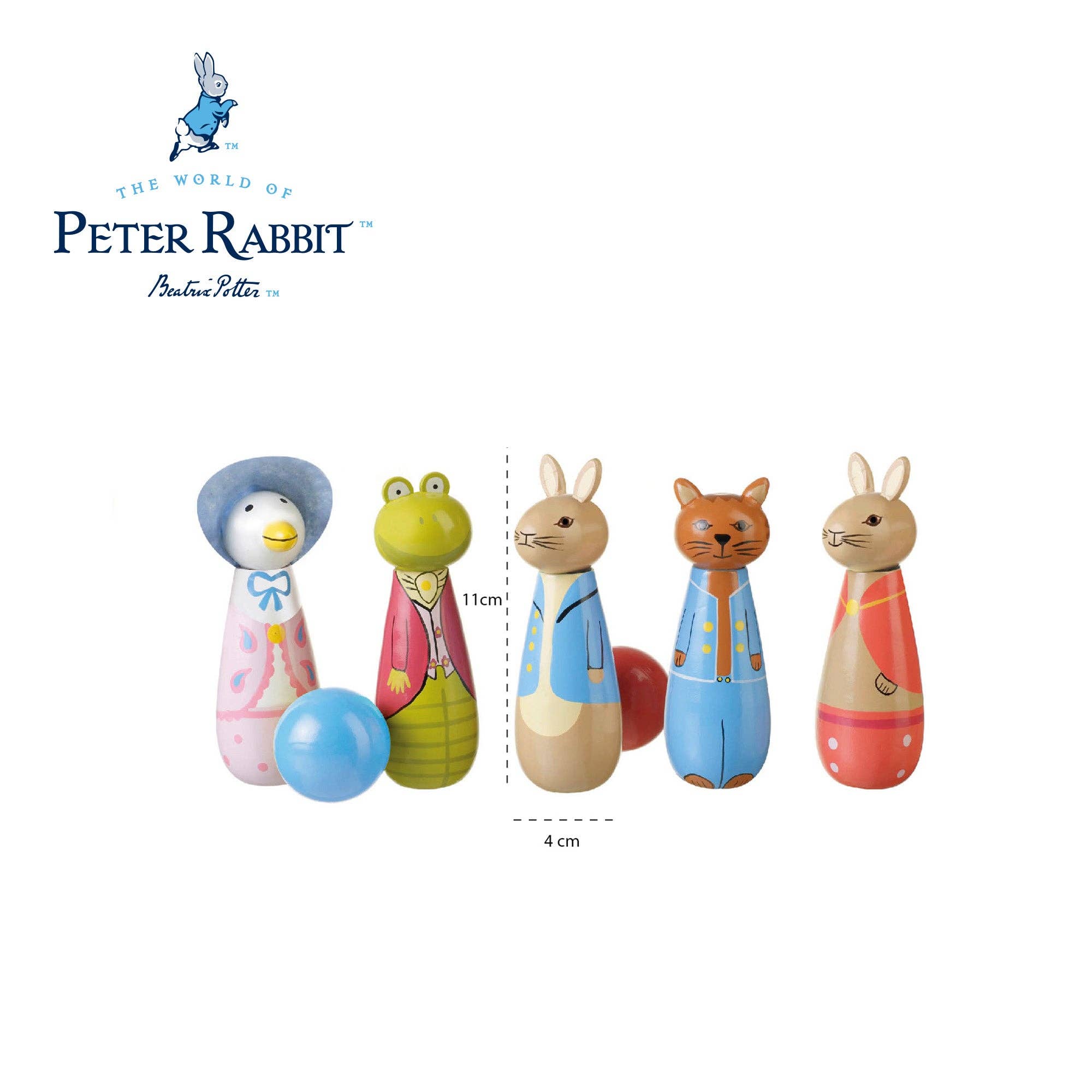 Peter Rabbit™ Wooden Skittles
