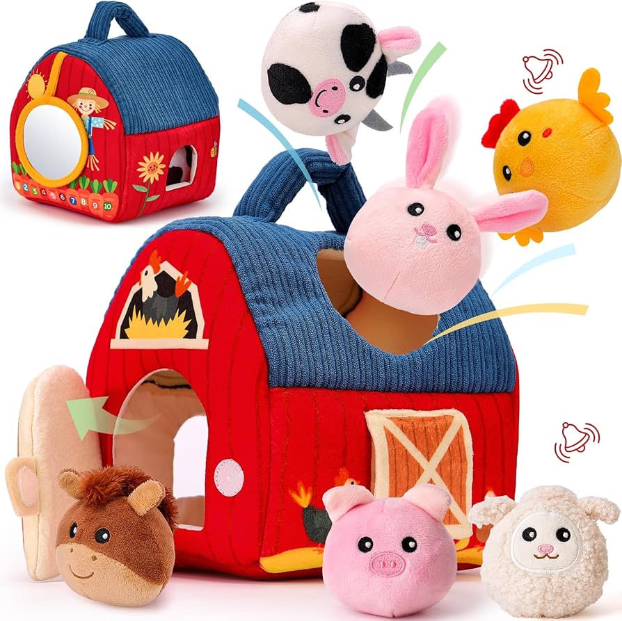 Hahaland Farm Animals Sensory Set – Baby Toy 6–12 Months