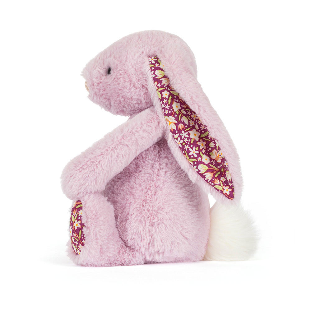 Thistlepop Blossom Luxe Bunny Soft Toy – Floral Pink Plush Teddy Gift