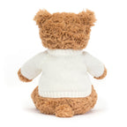 Personalised Bartholomew Bear – Cream Jumper Soft Toy
