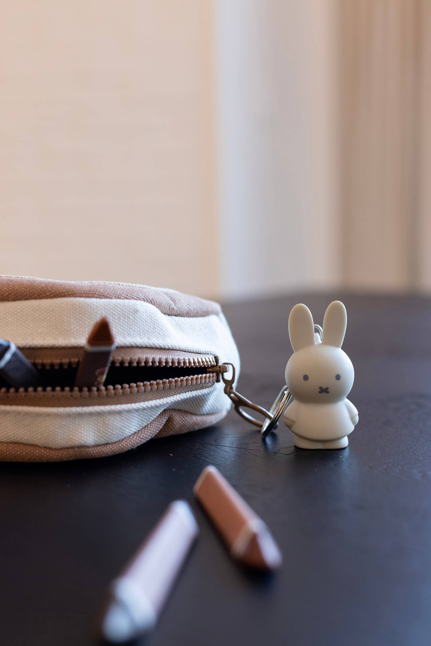 Miffy Keyring - Sand Beige - 6cm