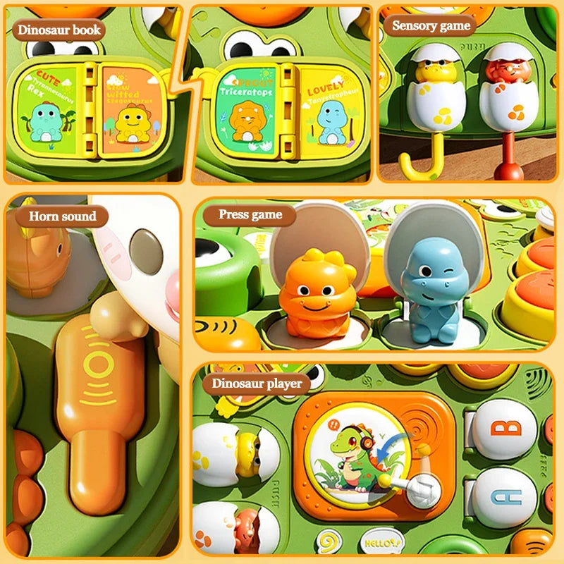 Dinosaur Activity Table with Lights & Sounds for Toddlers