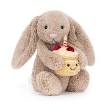 Bashful Beige Bunny Birthday Plush Toy – Soft Gift for Kids